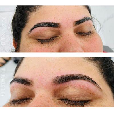 Beautifully Shaped and tinted eyebrows. Visit us today.