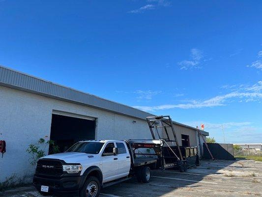 Dumpster Rental for local business in up and coming neighborhood.