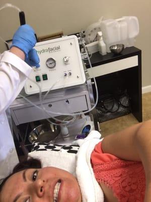 They just received their HydraFacial machine! It's so refreshing! Thanks Jasmine!