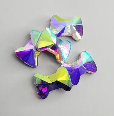 Iridescent Bowtie (5x6mm) Top Side View