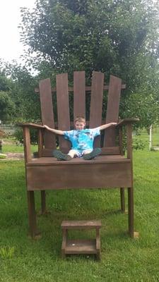 Take a fun photo in an oversized chair!