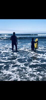 Taking it to open water. Stinson Beach, CA