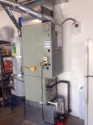 American Standard gas furnace with A/C coil