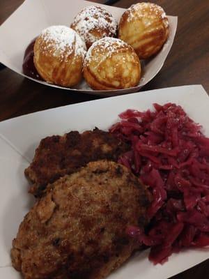 Danish meatballs and aebleskiver