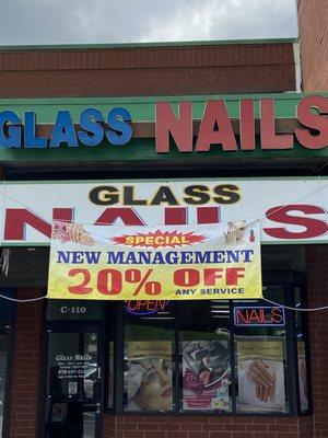 Glass nails