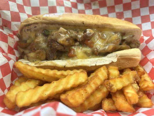 Lions Mane Philly Cheesesteak