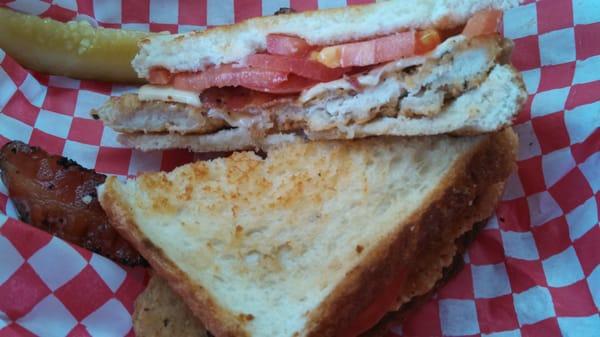 The crispy chicken melt/grilled samich