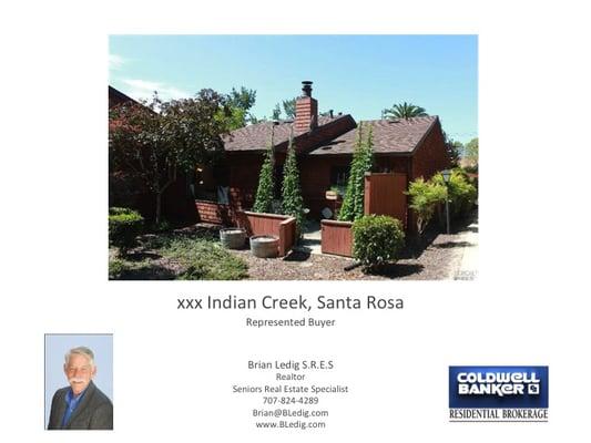 Brian Ledig - Coldwell Banker Real Estate  - Sebastopol SOLD 2015 707-824-4289