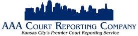 AAA Court Reporting Company Logo