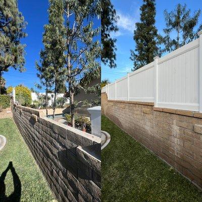 Vinyl fence repair