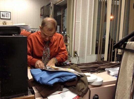 The tailor at work