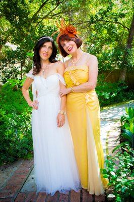 Becca and her mom for their English Tea Party Wedding.  Photography by Danielle Klebanow