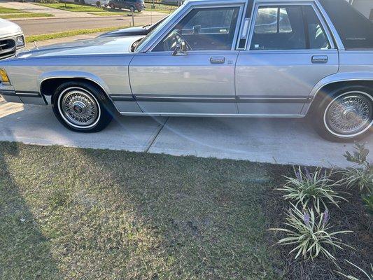 Grand Marquis shining after getting just a exterior wash