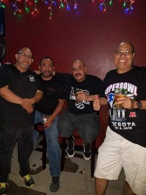 With the boys at salvadoreño spot bar