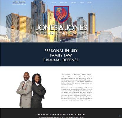 Jones & Jones Law Group in Atlanta, GA - we did a complete branding project with them.