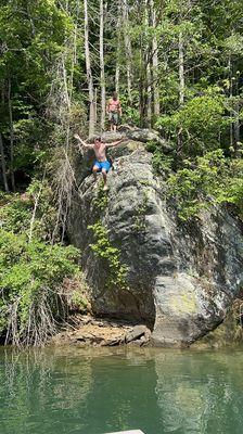 Fun jumping rocks