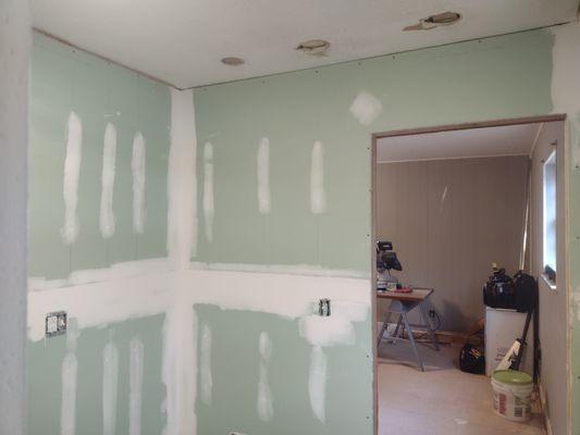 Drywall installation and finishing