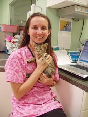 Ali, the vet tech that has been mostly taking care of us in the past 3 yrs...