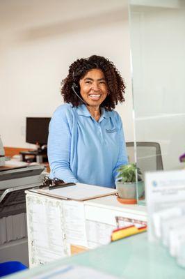 Friendly front desk/check-in staff