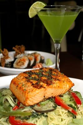 SALMON STEAK TERIYAKI