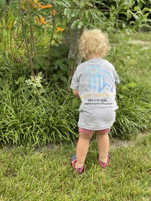 Top Shelf Property Managements tiniest employees got their uniform shirts today!  #propertymanagement #topshelfky