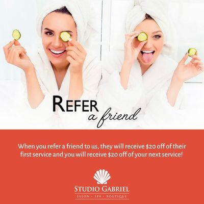 Refer a friend and get $20 off!