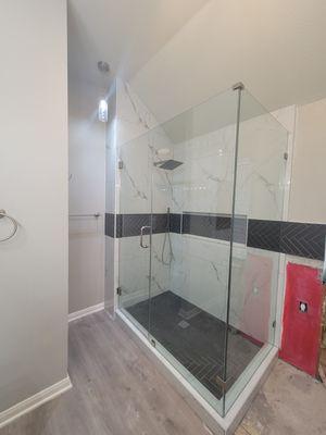 Master bathroom shower remodel! DS Remodeling did a fabulous job on our new shower! Highly recommend!