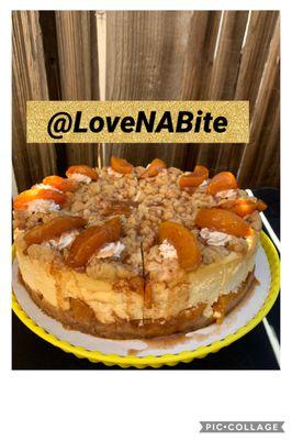 Peach cobbler cheesecake