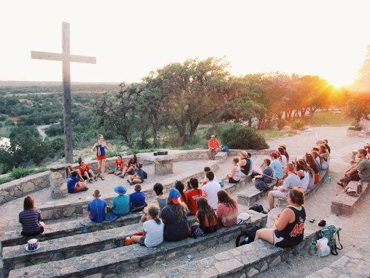 Chapel on the hill is a private area reaching the highest points of the ranch.