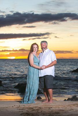 I purchased this dress from Seven North to wear for my husband and my 25th wedding anniversary in Maui .