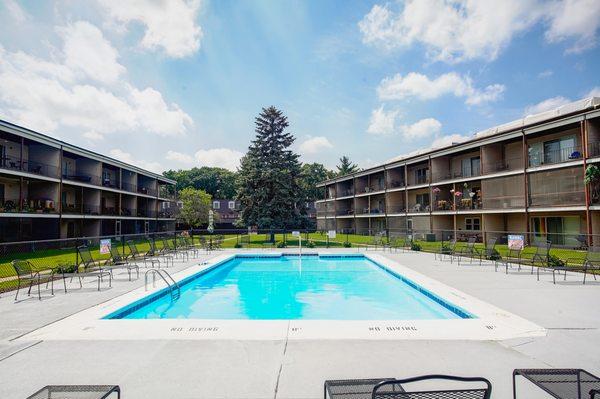 Beat the summer heat in our sparkling pool.