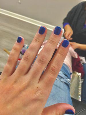 Shellac blue color