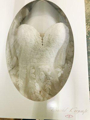 Wedding gown clean and preserved