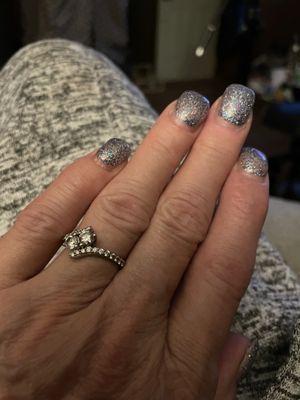 Sparkly nails