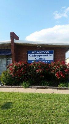 Beautiful flowers at Blanton Chiropractic Clinic.