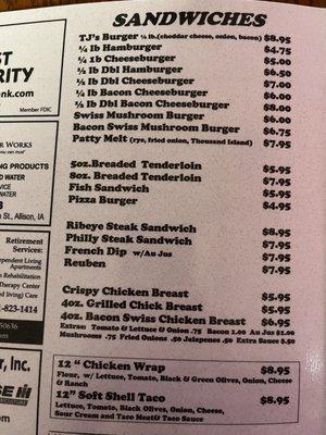 Menus