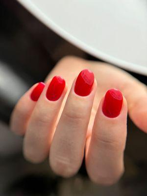 Hard gel manicure