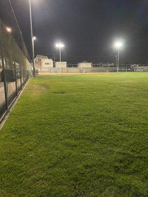 Softball field with Dog Park.