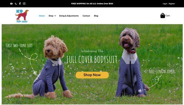 K9 Top Coat WooCommerce Site