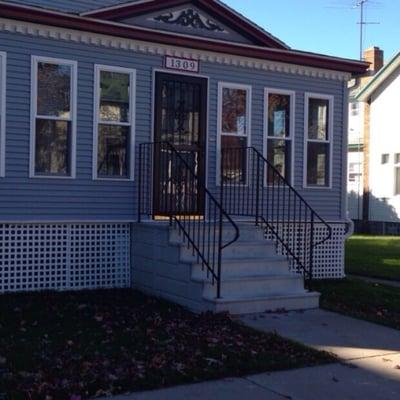 Recent historic home porch remodeled