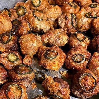 Spicy Seafood Stuffed Mushroom