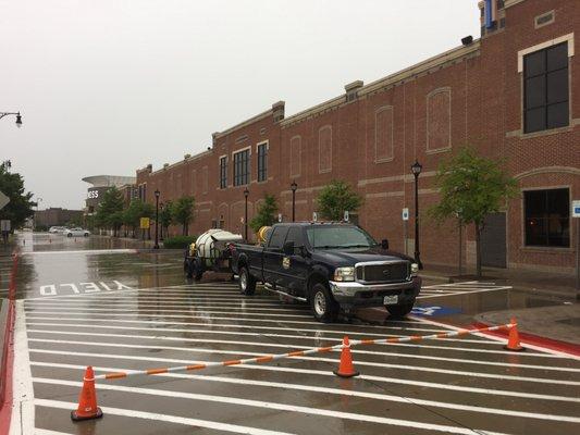 Commercial Parking Lot Pressure Washing