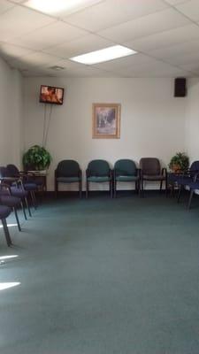 The waiting room, bigger than it looks on the outside