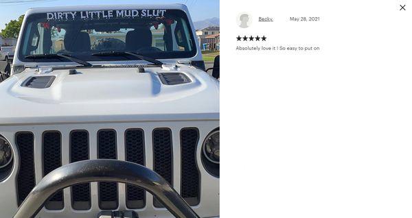 Customers Love Personalized Windshield Banners