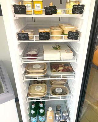 Grab + Go Case filled with salads, soups, dips, dressings, and more!