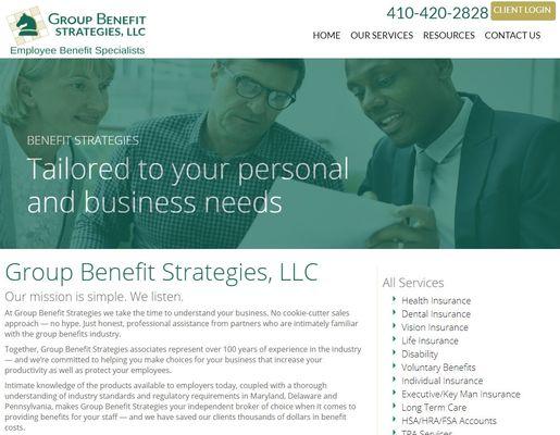 Group Benefit Website