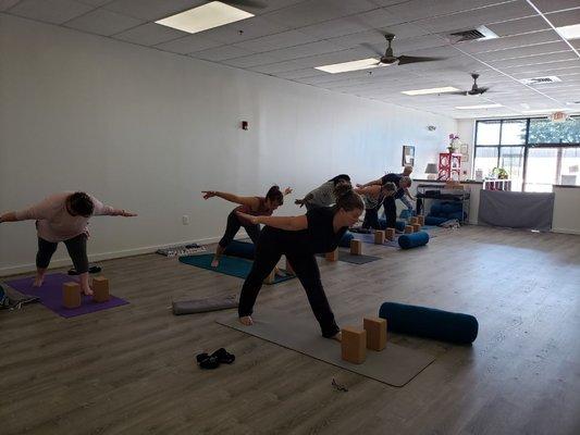 Strength, Stretch & Balance Class (Seasoned Beginner) - Saturdays 10 am & 11:15 am Palmetto Yoga & Reiki Center www.palmetto.yoga