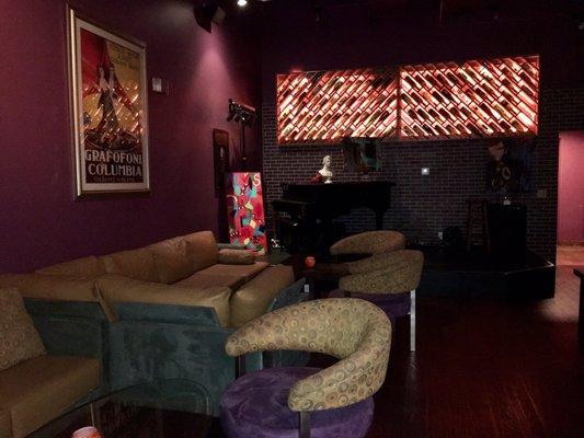 Piano bar and lounge area