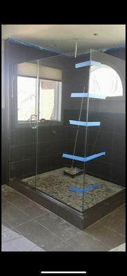 3/8 Shower door, and panels