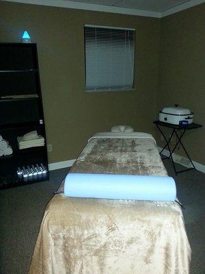 Relaxing massage room